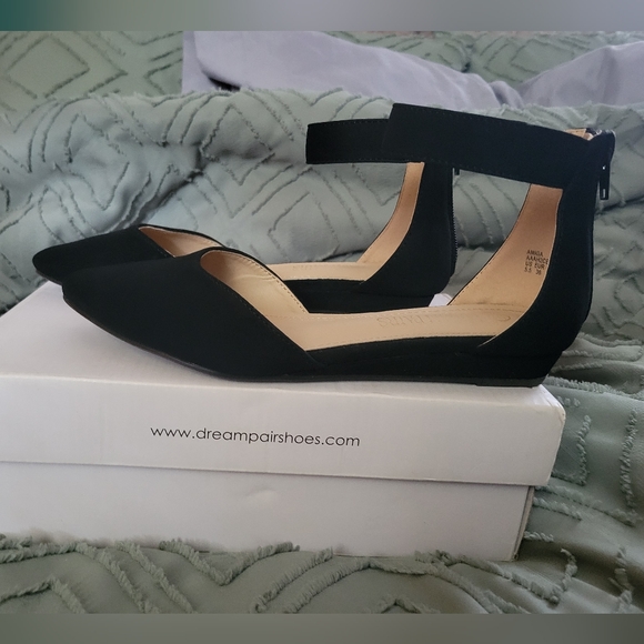 Dream Pairs, Amiga black nubuck flats- 5.5 - Picture 3 of 6
